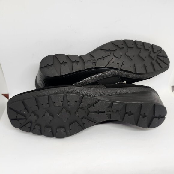 Valdini Philina Women's Black Suede Slip On Wedges Size 6, 6.5, 7 & 8.5 - Picture 5 of 7